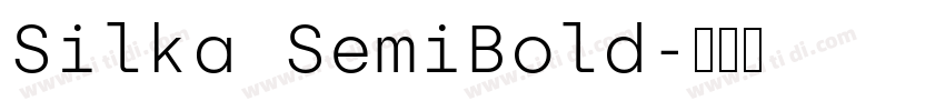Silka SemiBold字体转换